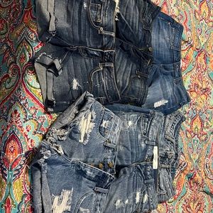Page, Abercrombie, Elan, and American Eagle shorts lot of 6.